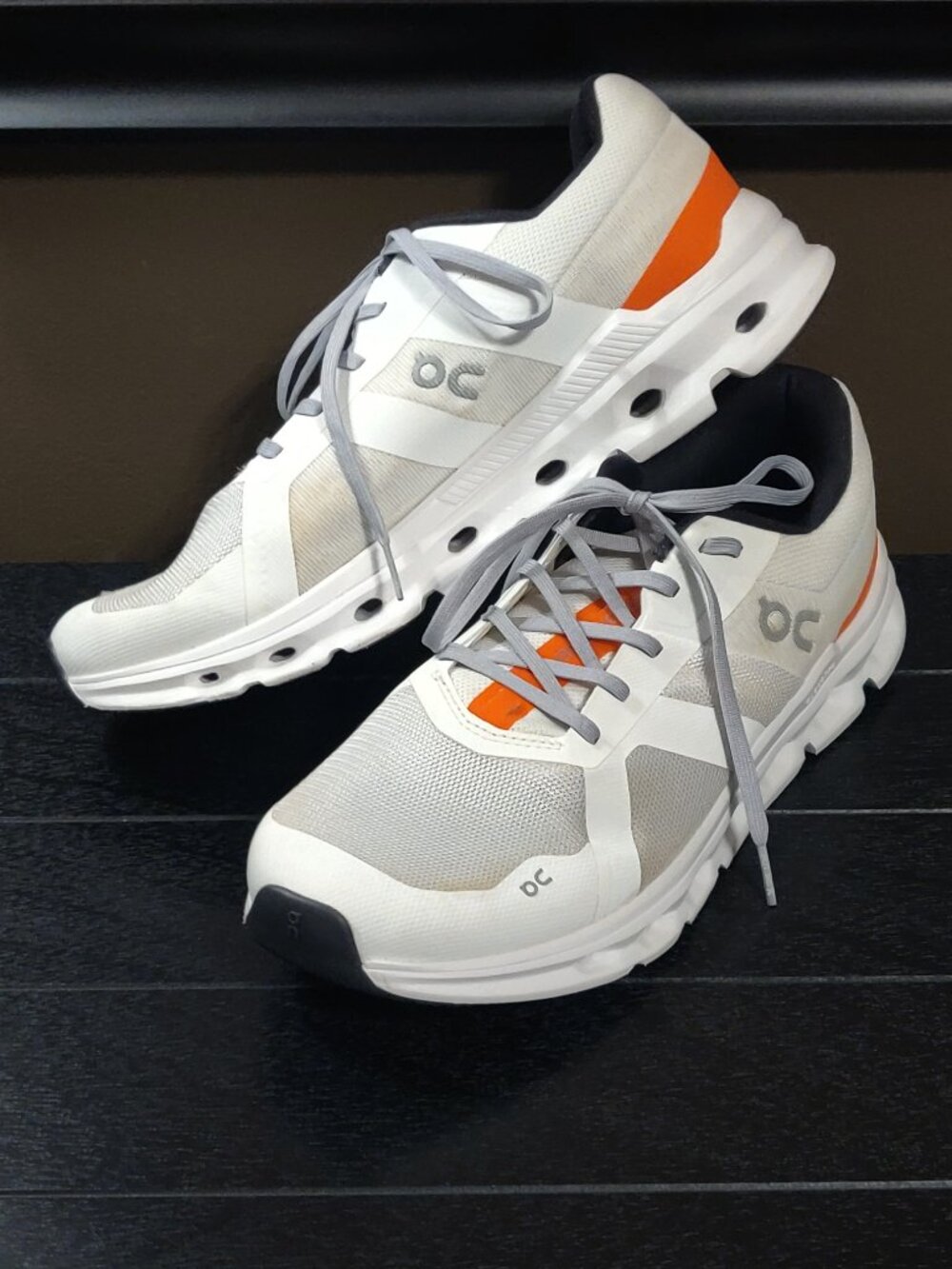 On Running Cloudrunner In Undyed White Flame Men's US 11